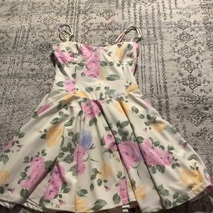 Zara corseted floral dress